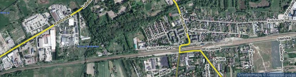 Zdjęcie satelitarne Strażacka ul.